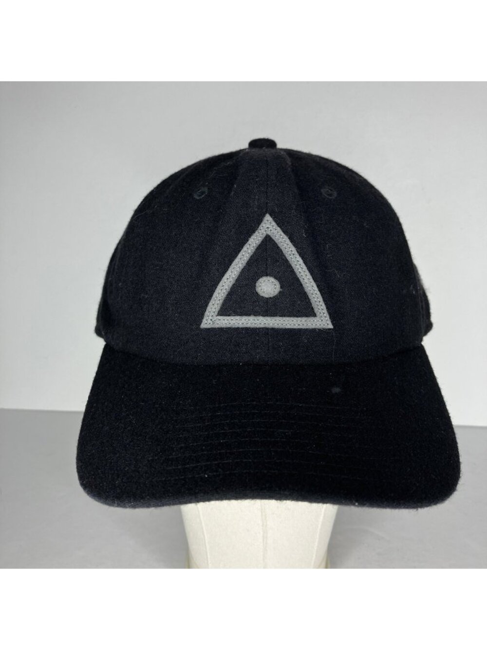Coal Hat Baseball Cap Men's OSFM Adjustable Black Wool Blend Triangle Emblem